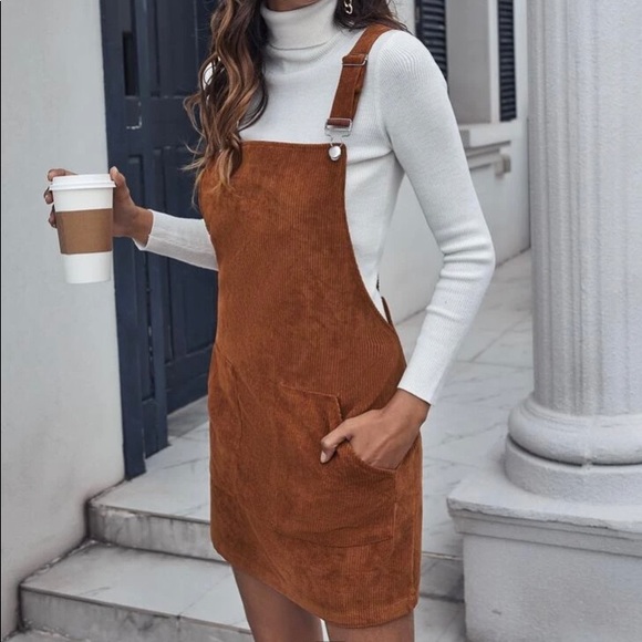 Patch Pocket Cord Overalls